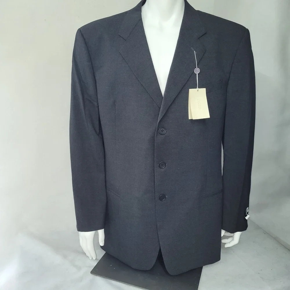MANI Suit Men's 46R/W41‎ Gray Wool Union Made in USA New Line Dillard's $695